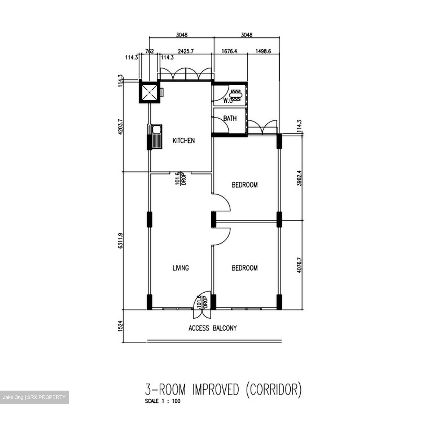 Blk 75 Bedok North Road (Bedok), HDB 3 Rooms #548989301